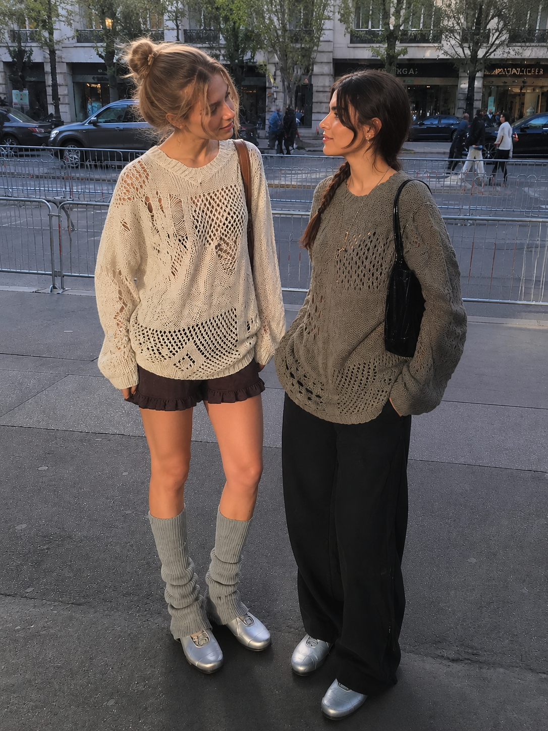 Asymmetrical Destroyed Knit Top