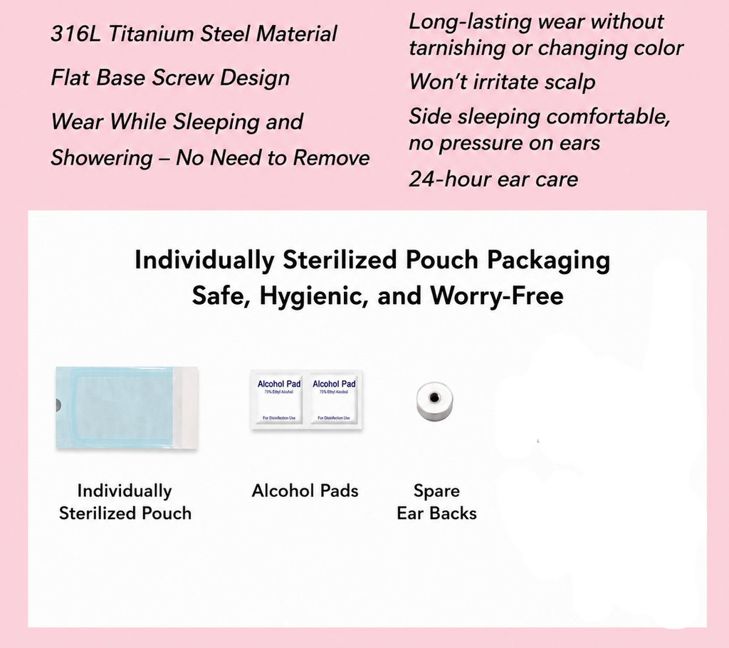 Mutli Colours Flash-Shine Titanium Ear Studs | Waterproof & sleep-safe / Leave-in piercing stud / Daily wear-and-forget jewelry / Skin-friendlyt/Ball Screw-Back Ear Lobe & Tragus Piercing