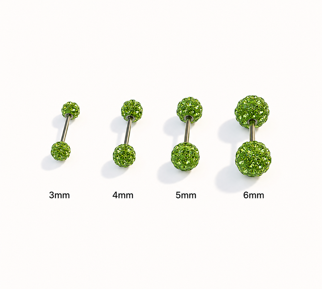 Mutli Colours Flash-Shine Titanium Ear Studs | Waterproof & sleep-safe / Leave-in piercing stud / Daily wear-and-forget jewelry / Skin-friendlyt/Ball Screw-Back Ear Lobe & Tragus Piercing