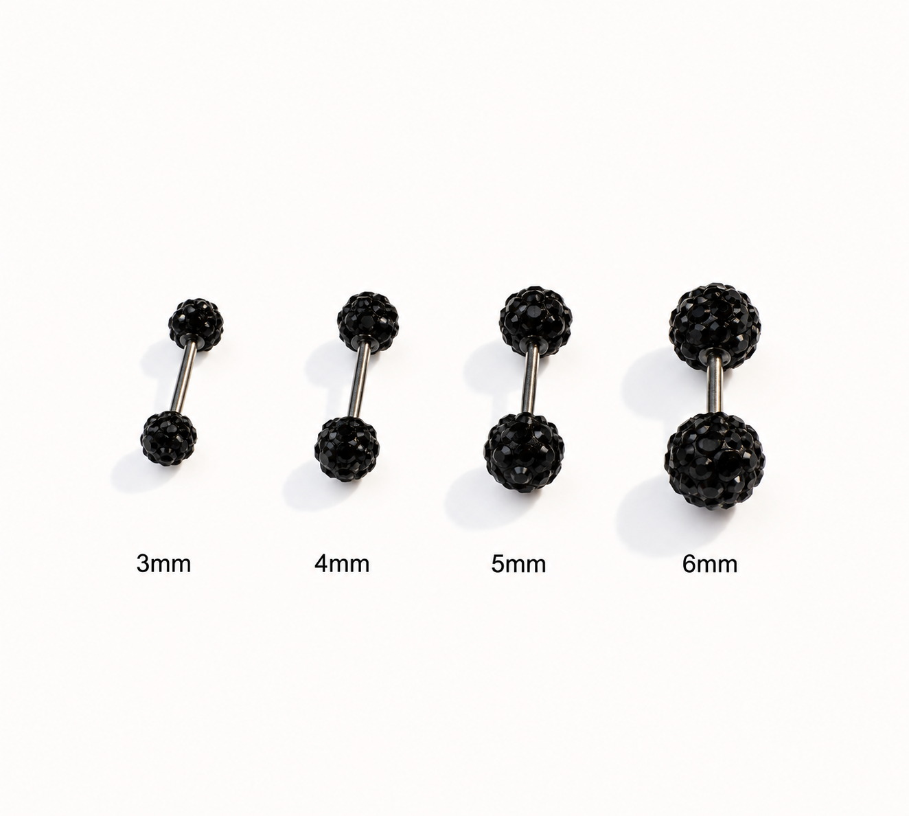 Mutli Colours Flash-Shine Titanium Ear Studs | Waterproof & sleep-safe / Leave-in piercing stud / Daily wear-and-forget jewelry / Skin-friendlyt/Ball Screw-Back Ear Lobe & Tragus Piercing