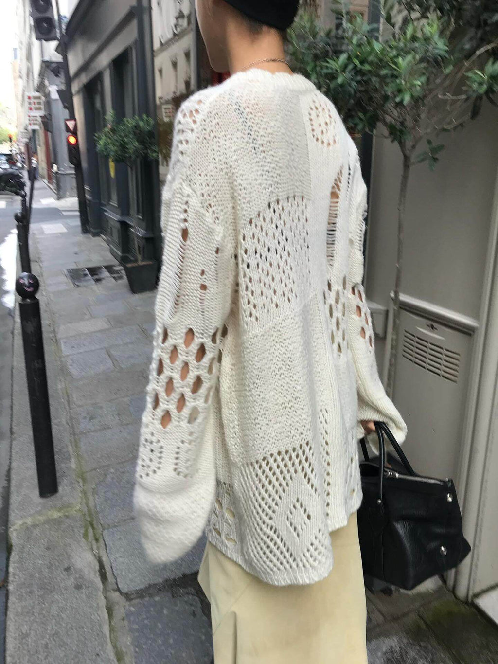 Asymmetrical Destroyed Knit Top